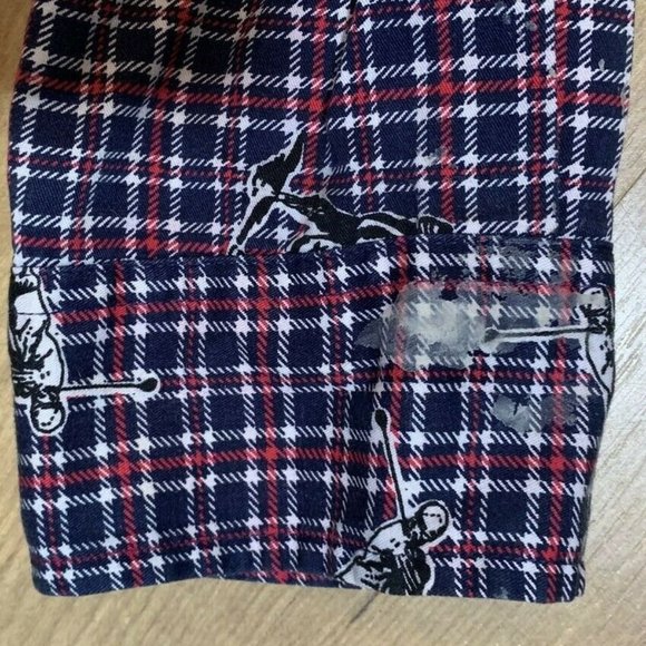 Vintage Pivot Rules L/S Cotton Flannel Button Shirt Mens XL Plaid Golf Graphic - Picture 4 of 4